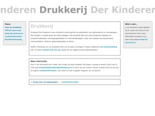 KINDEREN DRUKKERIJ DER