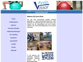 FYSIO-VITAAL PRAKTIJK VOOR FYSIO- EN MANUELE THERAPIE