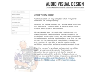 AUDIO VISUAL DESIGN