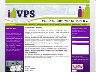 VERHAAL PERSONEN SCHADE BV