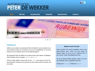 WEKKER AUTORIJSCHOOL PETER DE