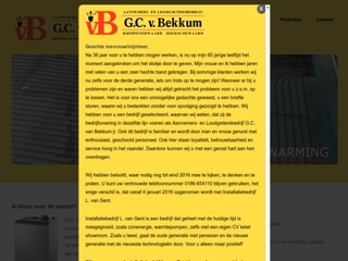 AANNEMERS- EN LOODGIETERSBEDRIJF G.C. VAN BEKKUM