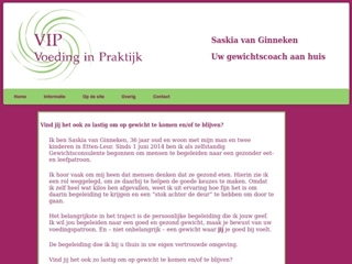 VIP VOEDING IN PRAKTIJK SASKIA VAN GINNEKEN