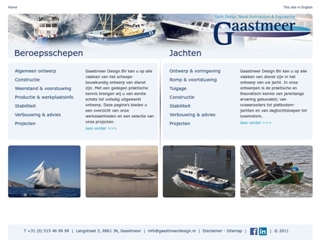 GAASTMEER DESIGN BV NAVAL ARCHITECTURE & ENGINEERING