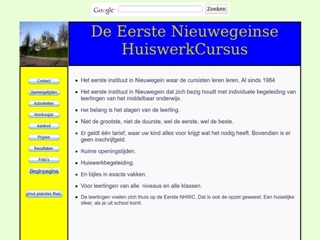 EERSTE NHWC HUISWERKCURSUS