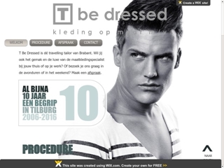 T BE DRESSED MAATKLEDING