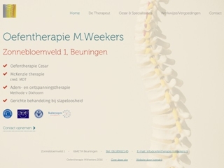 OEFENTHERAPIE M WEEKERS