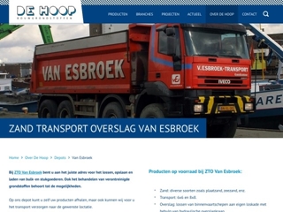 ESBROEK ZAND/TRANSPORT/OVERSLAG VAN