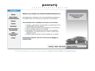 PANTARIJ CHAUFFEURSDIENSTEN BV