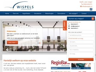 WISPELS VERZEKERINGEN HYPOTHEKEN REGIOBANK