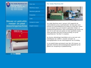 VELDE MACHINES BV TEN