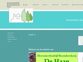 HAAN HOVENIERSBEDRIJF BOOMKWEKERIJ DE