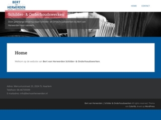BERT V. HERWERDEN SCHILDER- & ONDERHOUDSWERKEN