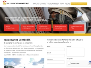 LEEUWENS BOUWBEDRIJF BV VAN