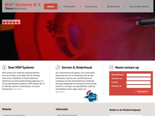 MSP SYSTEMS BV VERKOOP EN SERVICE CENTER