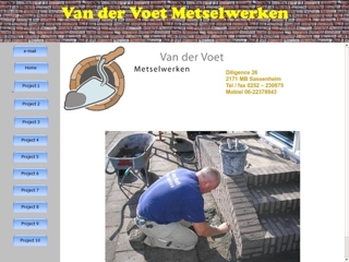 VOET METSELWERKEN VAN DER