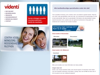 TANDARTSPRAKTIJK VIDENTI CENTRA VOOR MONDZORG