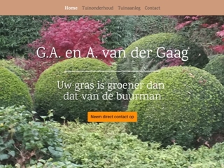 GAAG HOVENIERSBEDRIJF G A & A VD