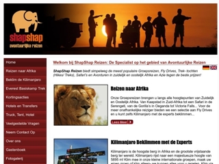 SHAPSHAP GOEDKOPE AFRIKA REIZEN