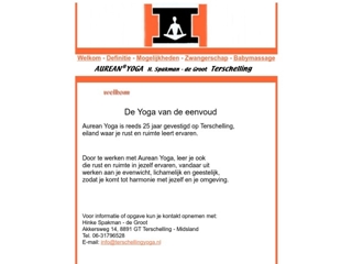 YOGA-AUREAN TERSCHELLING H SPAKMAN-DE GROOT