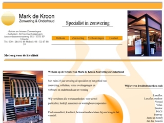 MARK DE KROON ZONWERING EN ONDERHOUD