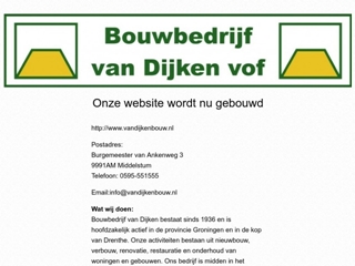 BOUWBEDRIJF VAN DIJKEN VOF