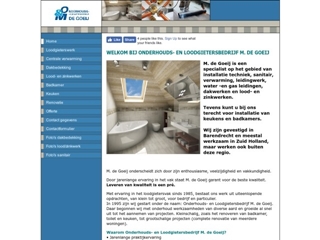 ONDERHOUDS- EN LOODGIETERSBEDRIJF M DE GOEIJ