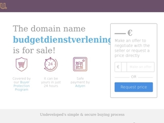 BUDGET DIENSTVERLENING