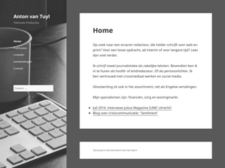TUYL TEKSTUELE PRODUCTIES ANTON VAN