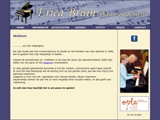 BRUIN PIANO ONDERWIJS ERICA