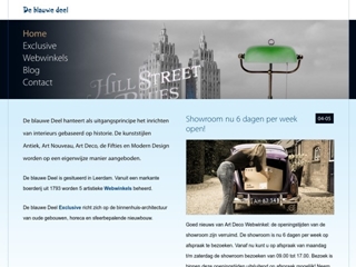 BLAUWE DEEL ART DECO INTERIEURS DE