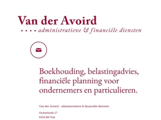 AVOIRD VAN DER ADMINISTRATIEVE EN FINANCIELE DIENSTEN