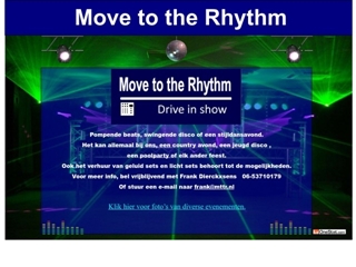 MOVE TO THE RHYTHM DRIVE IN SHOW