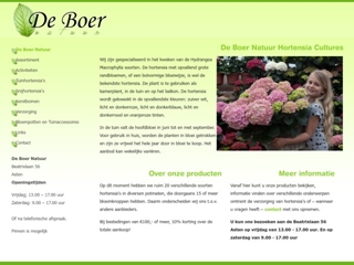 BOER NATUUR HORTENSIA CULTURES DE