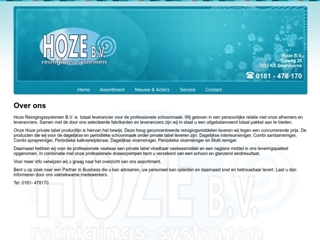 HOZE BV REINIGINGSSYSTEMEN
