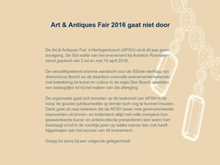 ART & ANTIQUES FAIR DEN BOSCH