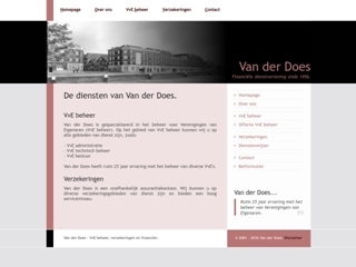 VAN DER DOES VERZEKERINGEN EN BEHEER VOF