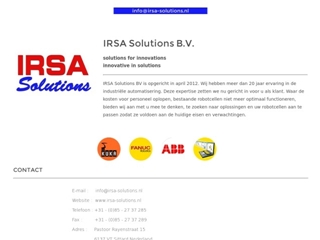 IRSA SOLUTIONS BV