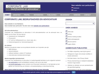 CORPORATE LAW, BEDRIJFSADVIES EN ADVOCATUUR