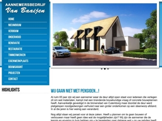 BAAIJEN BV AANNEMERSBEDRIJF VAN
