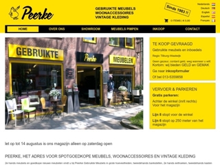 PEERKE GEBRUIKTE MEUBELEN