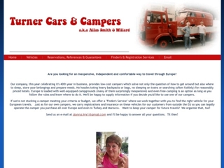 TURNER CARS CAMPERS D R