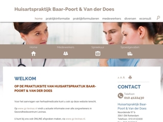 BAAR POORT EN F E E VD DOES HUISARTSEN C H