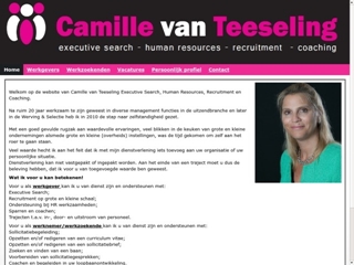 CAMILLE VAN TEESELING EXECUTIVE SEARCH
