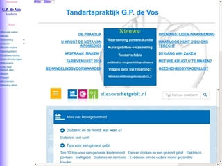 VOS TANDARTSPRAKTIJK G P DE
