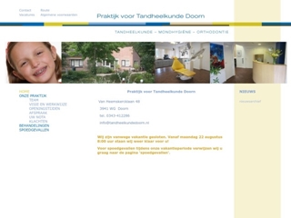 PRAKTIJK VOOR TANDHEELKUNDE DOORN