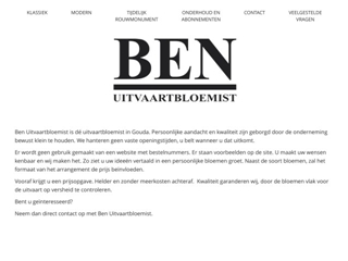 BEN UITVAARTBLOEMIST