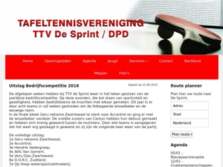 SPRINT TAFELTENNISVERENIGING DE