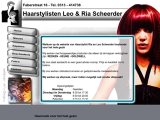 KAPSALON HAARSTYLIST RIA EN LEO SCHEERDER