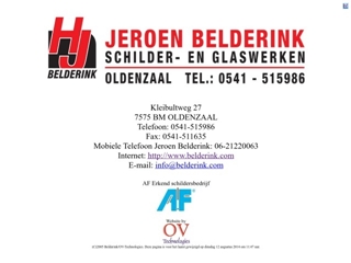BELDERINK SCHILDERS- EN GLASWERKEN JEROEN